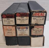Nine (9) Vintage Player Piano Rolls .