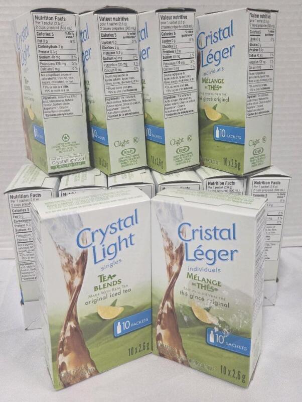 (BB2027FE18) 12 New Cristal Leger 10 Sachets