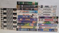 31 VHS Tapes . Cartoons , Comedy & Music .