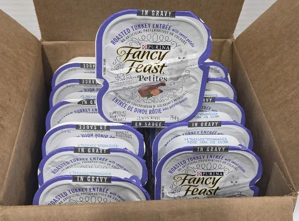 (BB MAY 2026) 12 Fancy Feast Petites Roasted Turkey Entree Gourmet Cat Food