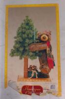 Homespun Creations 38" Giant Bear with Christmas Tree