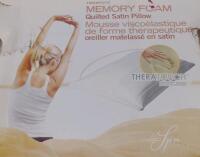 Therapeutic Memory Foam Quilted Satin Pillow