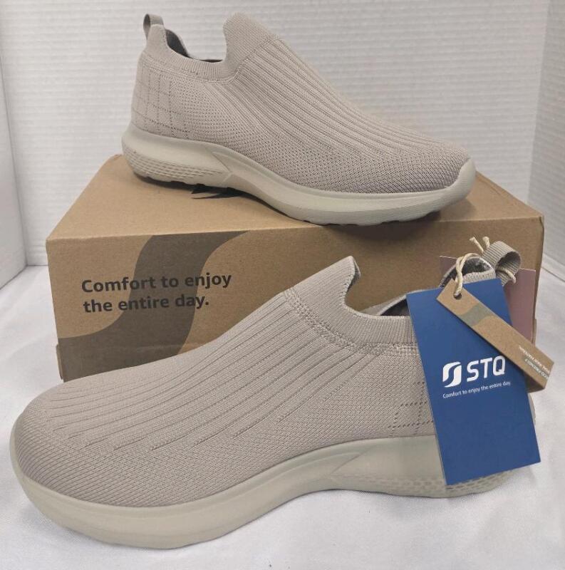 New STQ Taupe Size 9 Women's Laceless Shoes