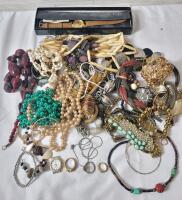 Large Assorted Jewelry Lot for Wear & Crafting .