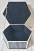 Black Glass Jewelry Box with Assorted Jewelry . Rings , Brooches , Bracelets , Necklaces . - 4