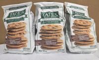 (BB25/AL/19) 3 Tates Bake Shop Gluten Free Chocolate Chip Cookies