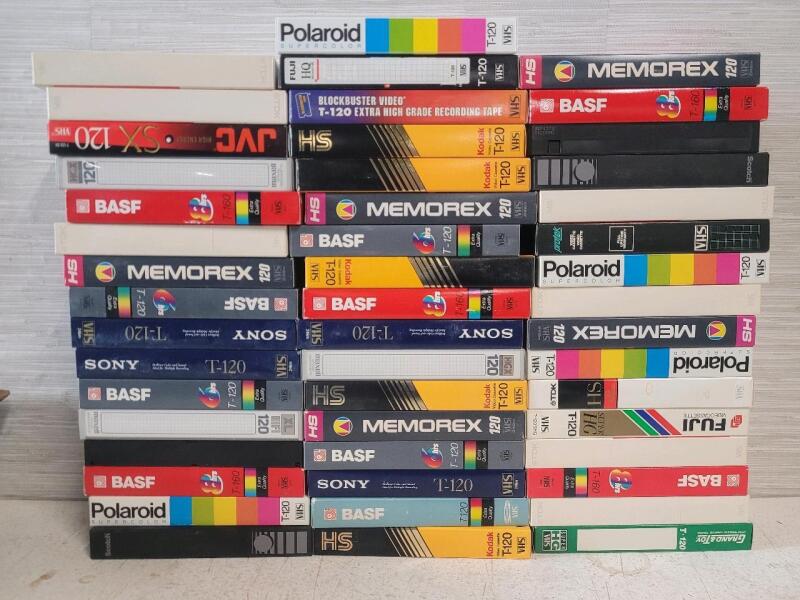 49 Mystery VHS Tapes . Contents Unknown