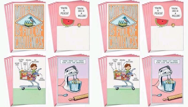 32 New Hallmark Shoebox Mothers Day Cards With Envelopes, 4 Designs, 8 Cards Per Design Across 2 Packs