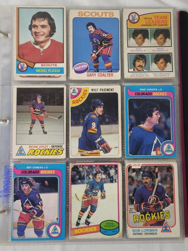 1974 - 2024 KC Scouts / Colorado Rockies / New Jersey Devils NHL Hockey Trading Card Singles , 207 Trading Cards