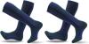 2 New Pairs Size MED Men's Merino Wool Blend Ski / Snowboarding Socks, Navy Blue