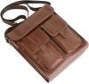 New Genuine Leather Unisex Messenger Sling Crossbody Shoulder Bag, Magnetic Buckle Travel Work Business