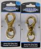 2 New Shoreline Marine 3.75" Eye Snap Swivels, Brass, SL52161-X