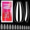 New Melous Medium Ballerina Nail Tips, Melous 600 PCS Full Cover Stright Clear False Nail Tips Gel x Nail Tips
