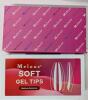 New Melous Medium Ballerina Nail Tips, Melous 600 PCS Full Cover Stright Clear False Nail Tips Gel x Nail Tips - 2