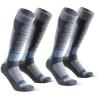 2 New Pairs Size LG (7-9.5M / 8-11W) Unisex WEIERYA Merino Wool Blend Ski Socks, Anti-Pilling, Over The Calf