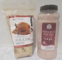 (BB AUG202029)New Spice Lot Poultry Brine Salt From.the Dead Sea & Himalayan Pink Salt
