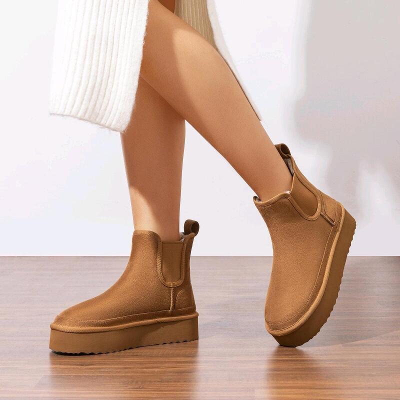 New Size 10 Women's BACIA Slip-On Brown Suede Boots