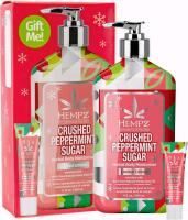 New HEMPZ Crushed Peppermint Sugar Limited Edition Gift Pack : Herbal Body Moisturizer & Lip Balm