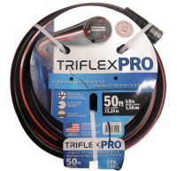 Triflex Pro 50 ft Garden Hose, 5/8 in Diameter, Triple Frame, Metal Fittings, USA Made