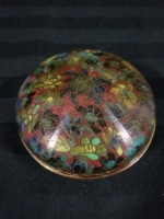 Vintage cloisonne covered dish