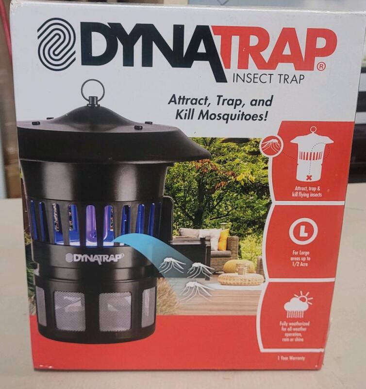 New DynaTrap DT1050-CA Insect Trap, Covers 1/2 Acre, UV Light, Electric, Weather-Resistant, UPC 043256313203