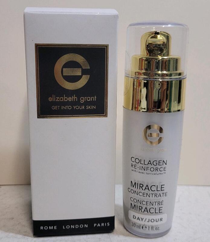 Elizabeth Grant Collagen Re-Inforce Miracle Concentrate 30ml Day Serum w/ Box & Pump Canada