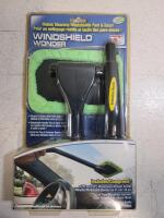 New Windshield Wonder Cleaning Tool w/ 16" Extension Handle, 2 Microfiber Pads, Pivoting Head, UPC 059593087240