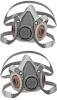 2 New 3M 6300 Half Facepiece Reusable Respirator, Large, NIOSH Approved, Sealed Package Designs May Vary