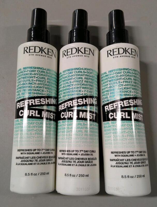 3 New Redken Refreshing Curl Mist.