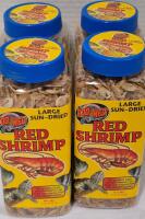 4 New Zoo Med Large Sun-Dried Red Shrimp 142g