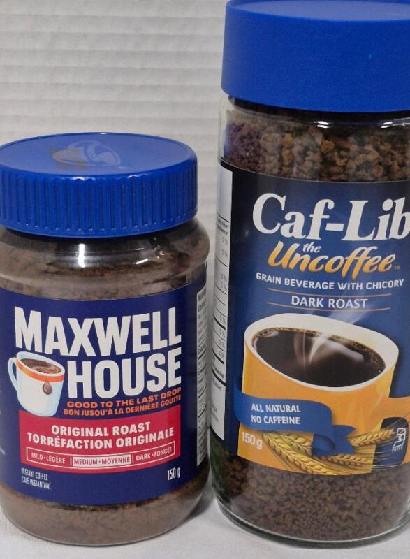 [BB 2026 30 APR ] 2 New Instant Coffee Jars Maxwell House Original Roast 150g & Caf-Lib Dark Roast 150g No Bb Present