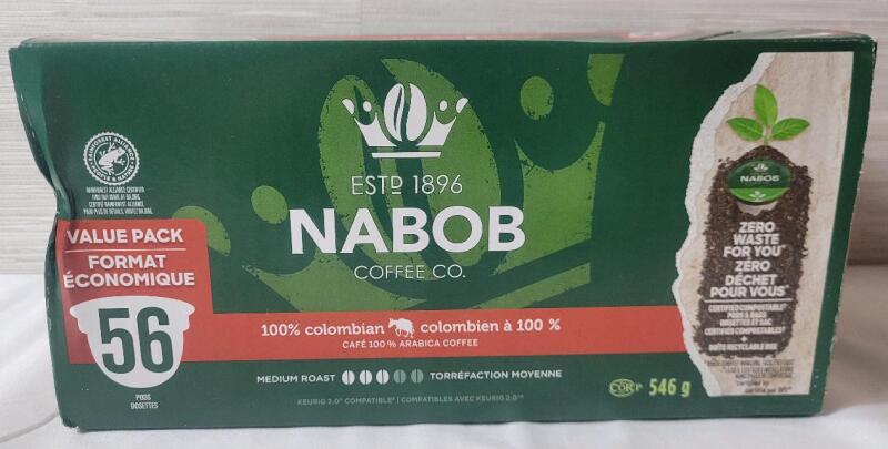 [BB 2025 SE 19] 56 Nabob Medium Roast Colombian Coffee Pods