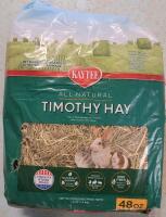 New - Kay-Tee All Natural Timothy Hay for Pet Cages , 48oz.