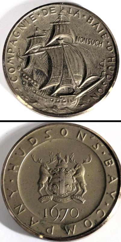 Vintage 1970 Token Commemorating the 300th Anniversary of the Hudson's Bay Company