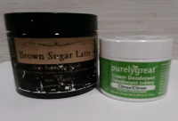 New Brown Sugar Bubbling Scrub & Purely Great Cream Deodorant in Citrus.