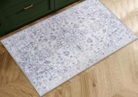 New - Dolic 2&times;6 Runner Rug . Washable Non-Slip Low Pile Ultra Soft Print Distressed Runner Rug . Vintage Grey
