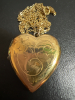 Gold Filled stamped Large Heart Locket GF Chain