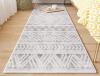 New - Dolic Boho Runner Rug 2ft&times;6ft. Carpet Runner Modern Hallway Runner Machine Washable . Black / Grey