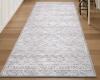 New - Dolic Boho Runner Rug 2ft&times;6ft. Carpet Runner Modern Hallway Runner Machine Washable . Black / Grey - 2