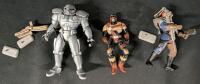 Vintage Battlestar Galactica Trendmasters Figures: Cylon Centurion, Starbuck, Colonial Warrior, 6" +