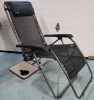 ULINE Zero Gravity Outdoor Patio Chair w/Side Table - New - 2