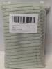 New 2-Pack MERNETTE 15.5" &times; 15.5", Corduroy Soft Decorative Square Throw Pillow Cover Cushion Covers Pillowcase, for Sofa Couch Bed Chair (Striped Bean Green) X00488G7PN - 2