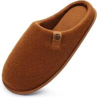 New Size 9 Men's ONCAI Scuff Slippers, Khaki, Memory Foam, Arch Support