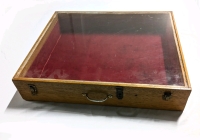 Very Deep Hinged Display Case with Plexiglass Top (26.75" x 22.2" x 5.25")