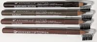 4 New ANNABELLE Eyebrow Pencils: 2&times; 020 Blonde, 010 Taupe, 040 Medium Brown