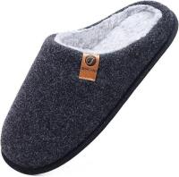 New Size Size 11 US Men's ONCAI Black Knit Slippers, Size 11 US, Arch Support, Slip-On, Factory Sealed