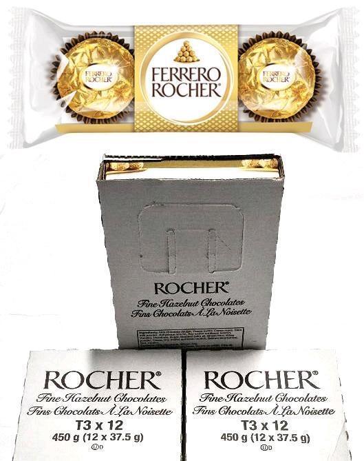 [BB 04/2025] 36 New Packs Ferrero Rocher Fine Hazelnut Chocolates