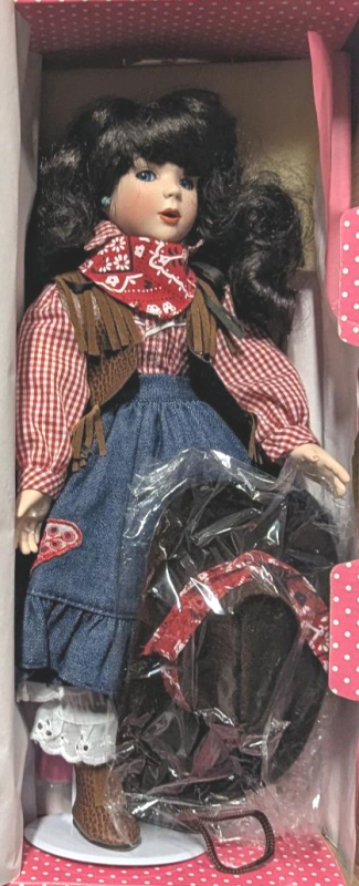 Vintage Paradise Galleries Mariah Country Darlings Musical Porcelain Doll 16" Premiere Edition w/Box