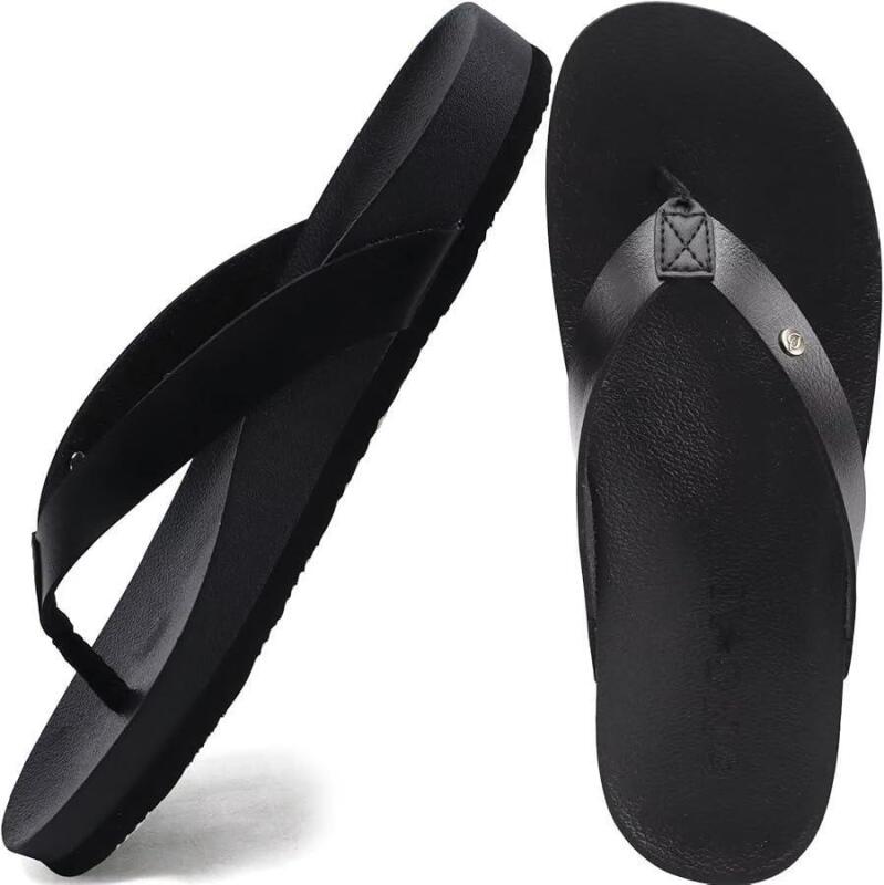 New Size US 7.5 Women's ONCAI Flip Flops, Grey, EVA Sole, Factory Sealed, Barcode X0041EWFMX