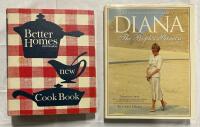 2 Vintage Hardcover Books, Better Homes & Gardens Cook Book Binder & Diana Tribute, Reader's Digest